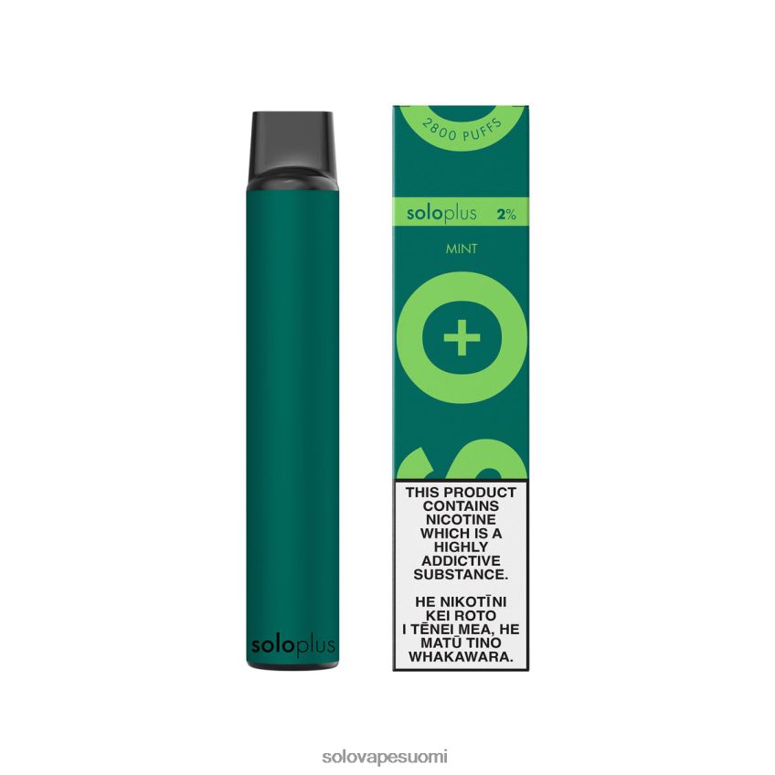 Solo Plus kertakäyttöinen vape minttu 8BJF0R33 - Solo Vape
