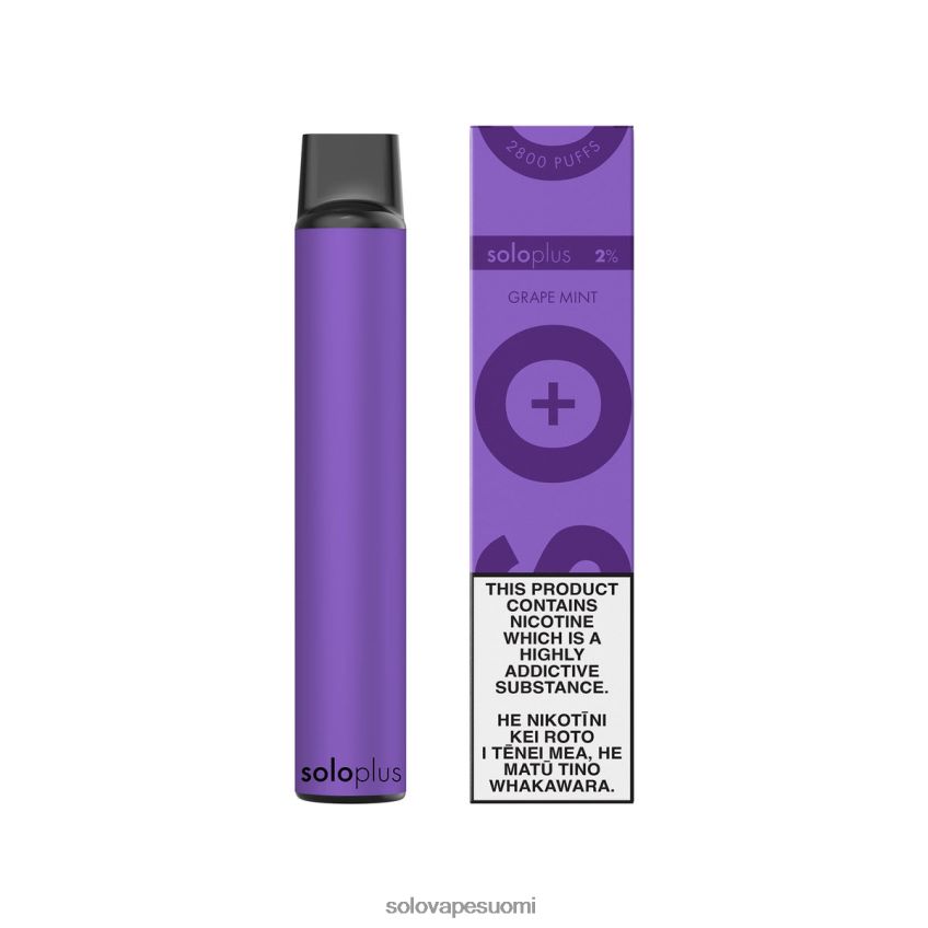 Solo Plus kertakäyttöinen vape rypäleminttu 8BJF0R27 - Solo Vape