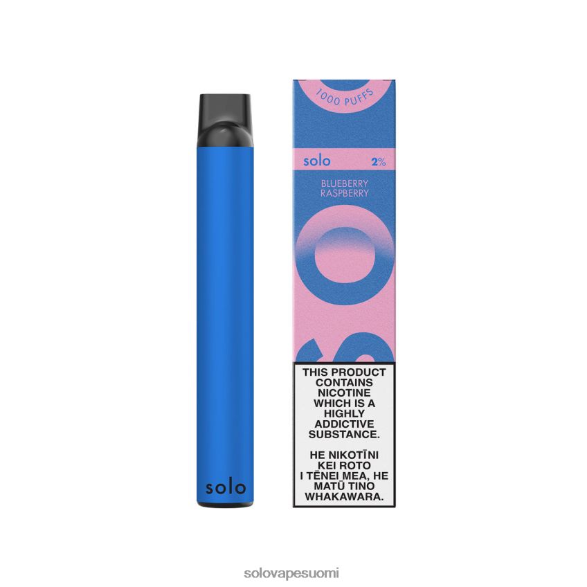 Solo kertakäyttöinen vape paradise -kokoelma mustikka vadelma 8BJF0R19 - Solo Vape Suomi