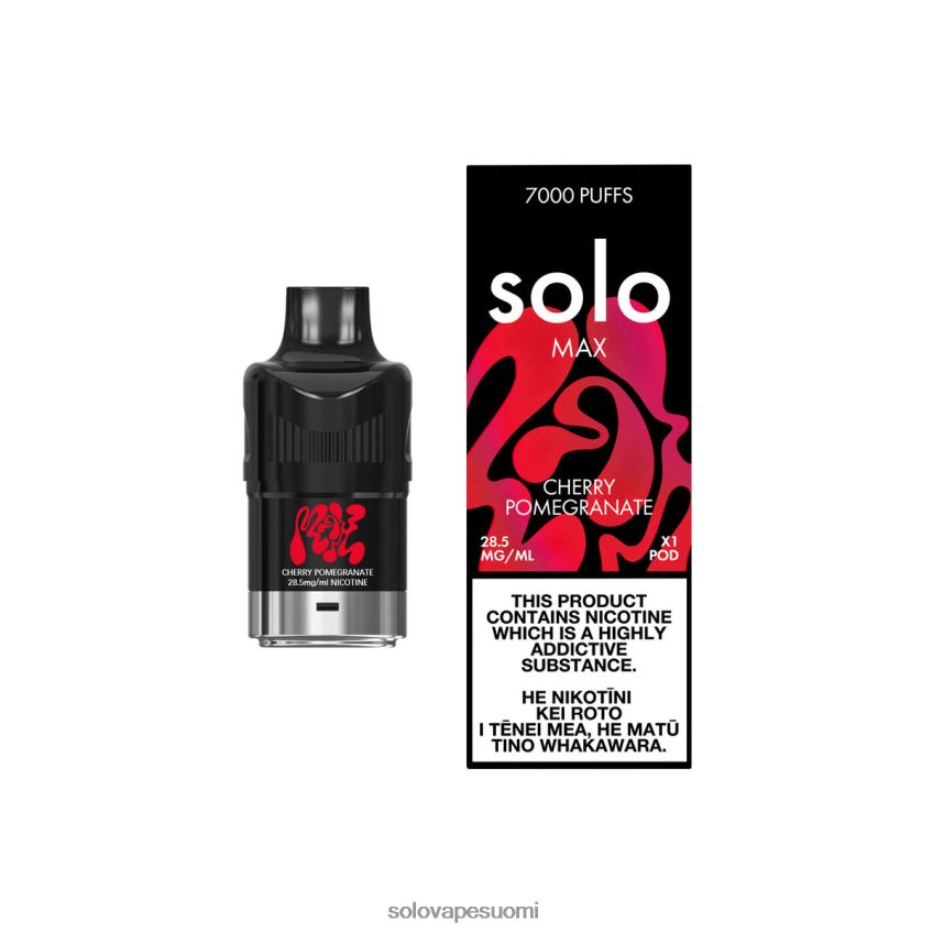 Solo MAX pod kirsikka granaattiomena 8BJF0R83 - Solo Kit Hinta