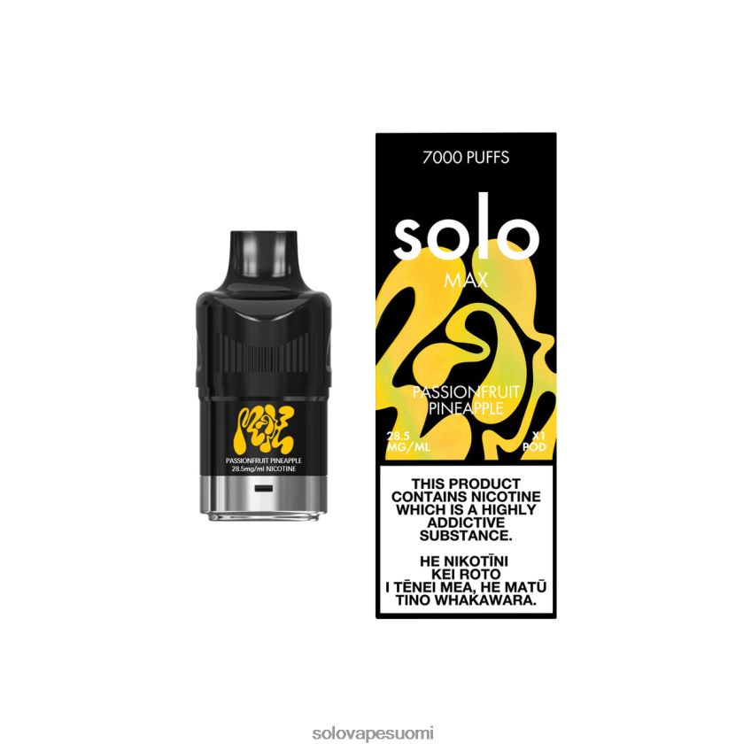 Solo MAX pod passionhedelmä ananas 8BJF0R81 - Solo Vape