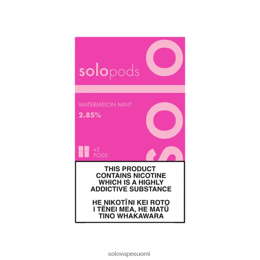 Solo vaihtokotelo 2 kpl vesimeloni minttu 8BJF0R61 - Solo Vape Suomi